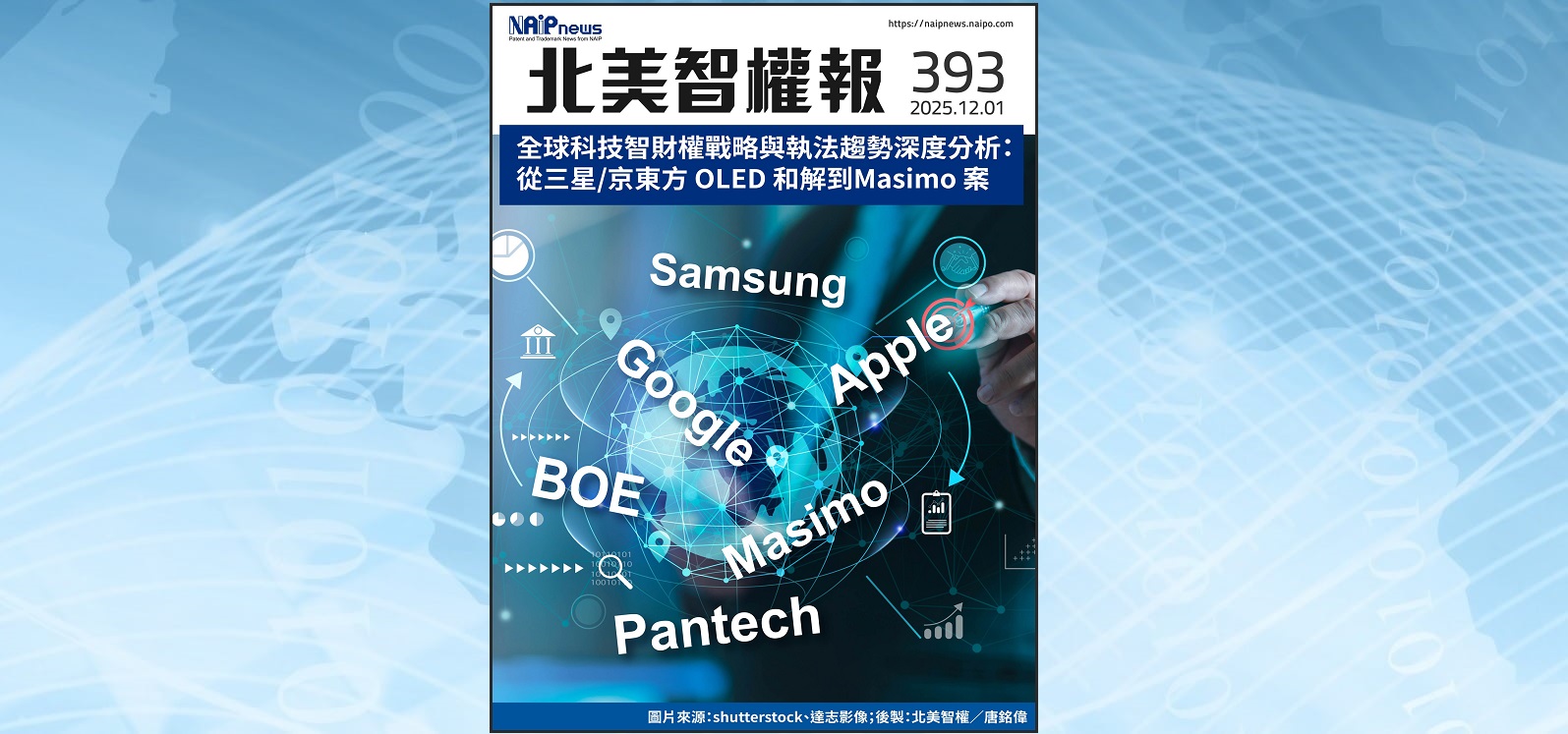【北美智權報 393期】火熱出刊:全球科技智財權戰略與執法趨勢深度分析:從三星 vs 京東方 OLED 和解到 Apple vs Masimo 案